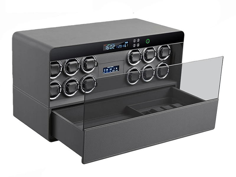 12-Slot Automatic Watch Winder Safe