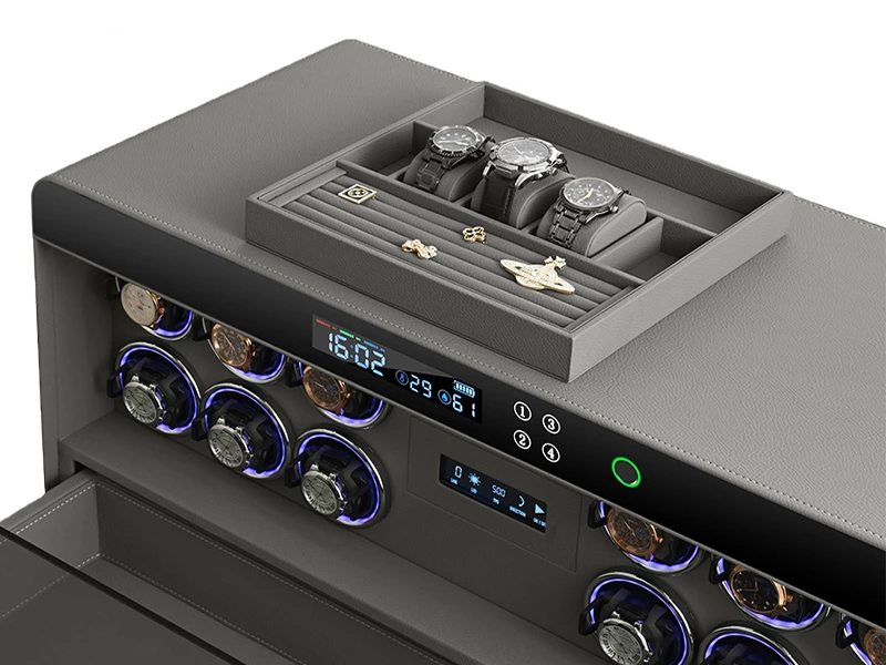 12-Slot Automatic Watch Winder Safe