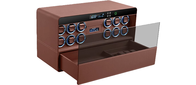 12-Slot Automatic Watch Winder Safe