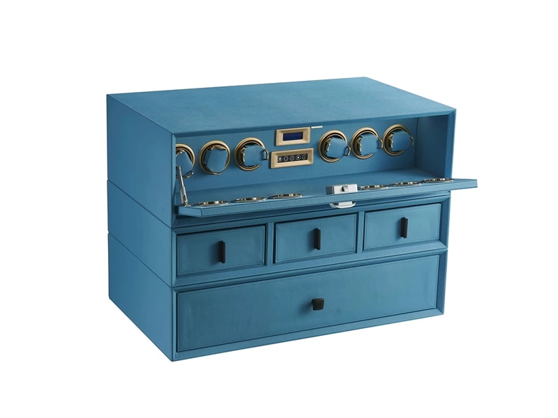 Leather Watch Winder Safe