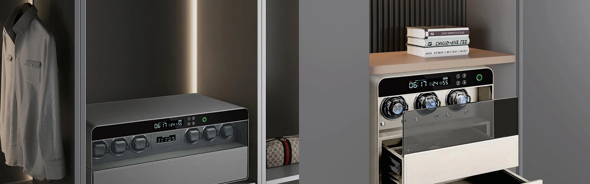 12-Slot Automatic Watch Winder Safe